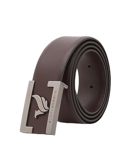Blackberrys Men'S Black Textured Classic Formal Belts
