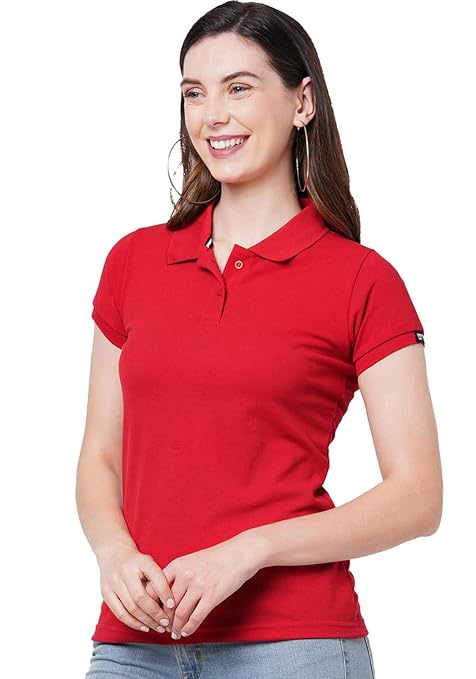 Polo Collar Neck T-Shirt for Women