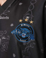 AllSaints Terra Oversized Short Sleeve Soccer Shirt Jet Black