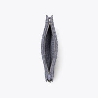 Tory Burch Ella Hand-Crocheted Pouch Gray