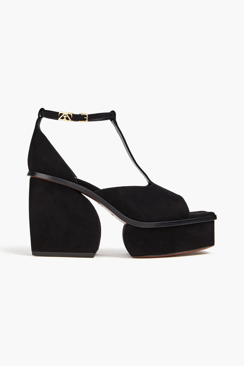 Zimmermann Suede Platform Sandals Black Women's Sale price Rs. 36,499.00 Regular price Rs. 47,499.00