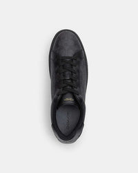 Coach High Line Sneaker In Signature Canvas Graphite-Black