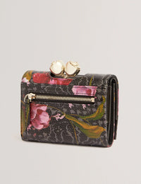 Ted Baker Tulna Rose Clasp Printed Leather Small Purse Women's