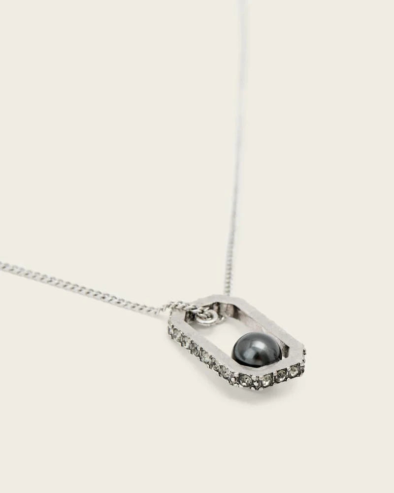 AllSaints Ellie Hex Necklace Women's Warm Silver Women's