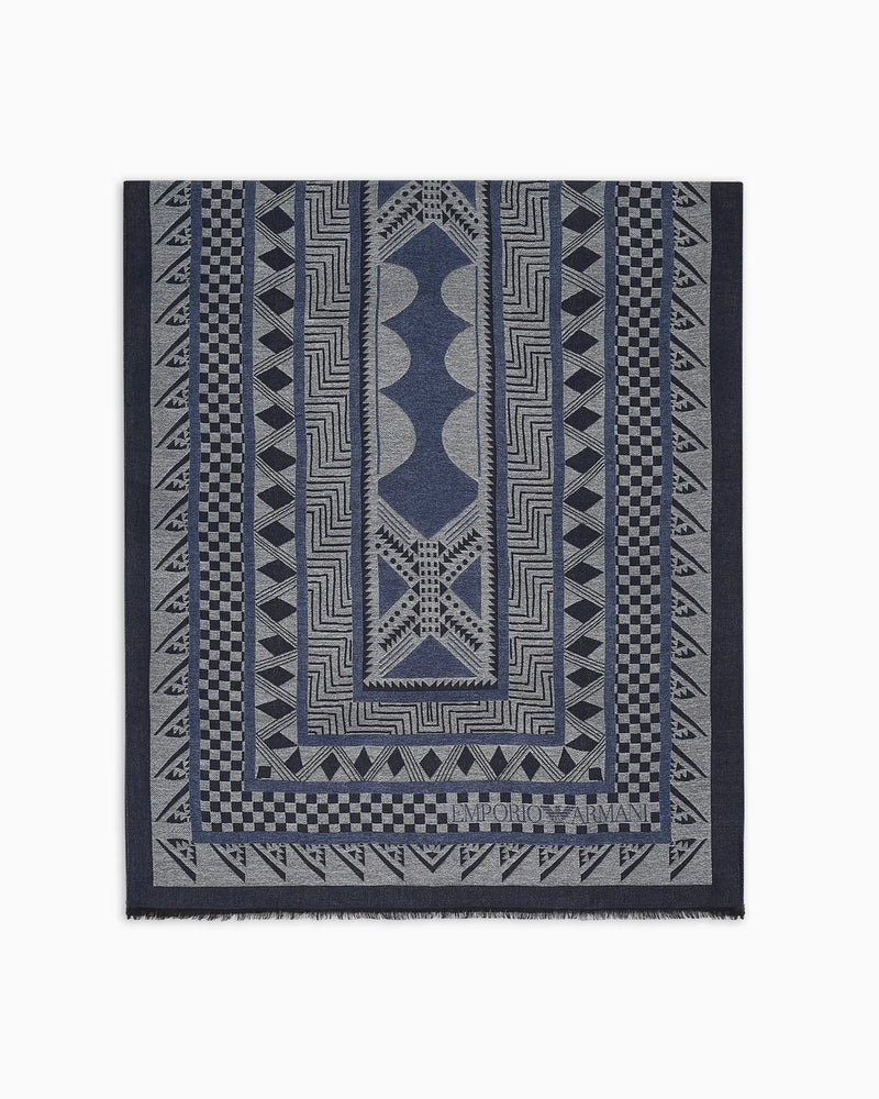 Emporio Armani Stole in a Turkish patterned jacquard