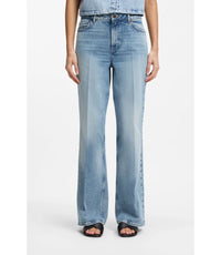 Hugo Wide Leg Jeans In Blue Stretch Denim Blue Women's