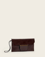 AllSaints Ursa Leather Coin Purse Women's Cognac Brown Women's