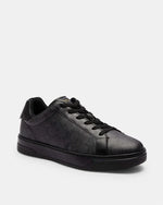 Coach High Line Sneaker In Signature Canvas Graphite-Black
