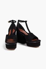 Zimmermann Suede Platform Sandals Black Women's Sale price Rs. 36,499.00 Regular price Rs. 47,499.00