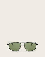 AllSaints Virgo Navigator Square Sunglasses Women's Matte Black Women's