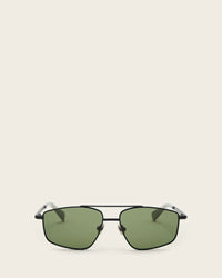 AllSaints Virgo Navigator Square Sunglasses Women's Matte Black Women's