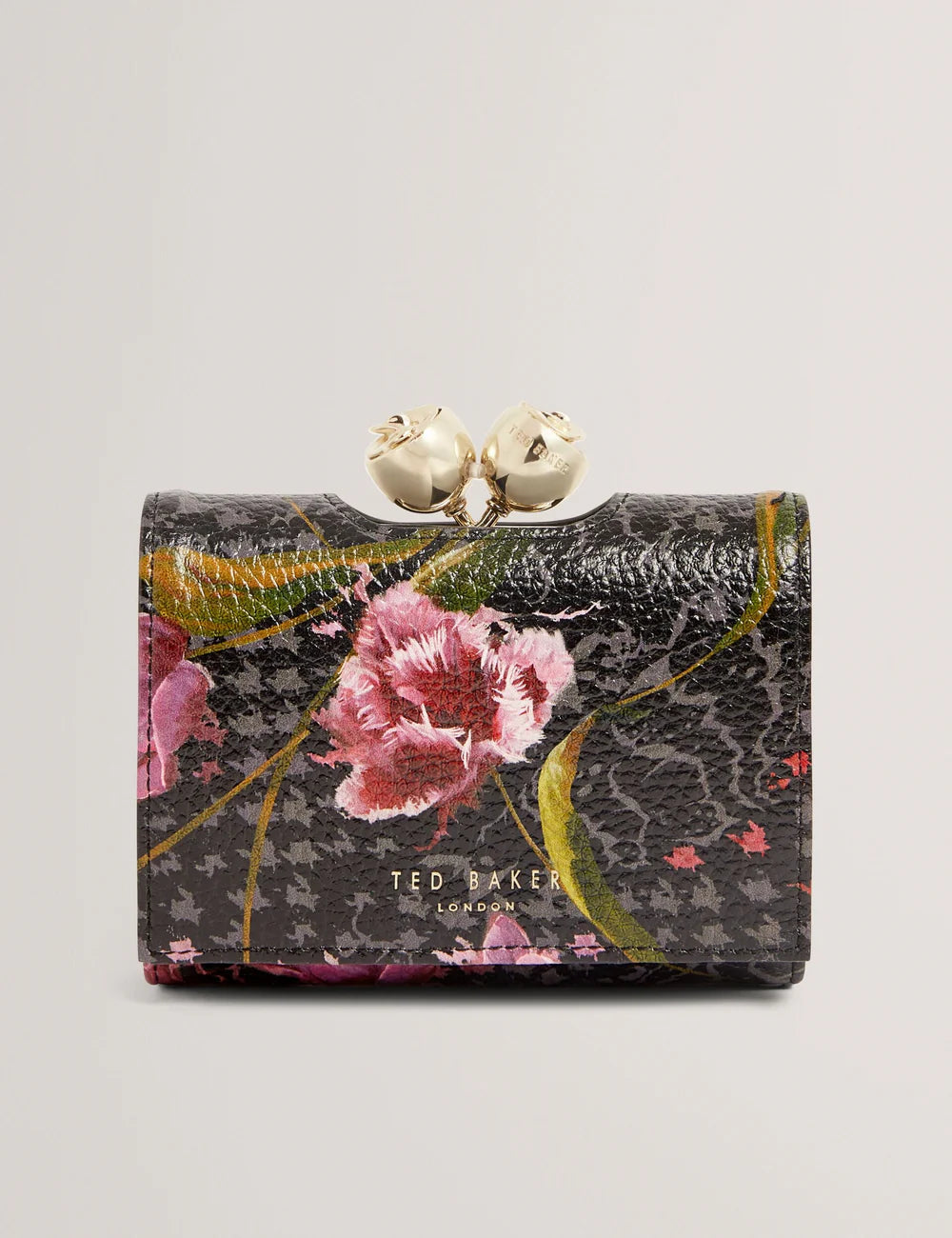 Ted Baker Tulna Rose Clasp Printed Leather Small Purse Women's