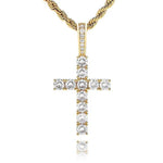 CROSS ICED OUT PENDANT