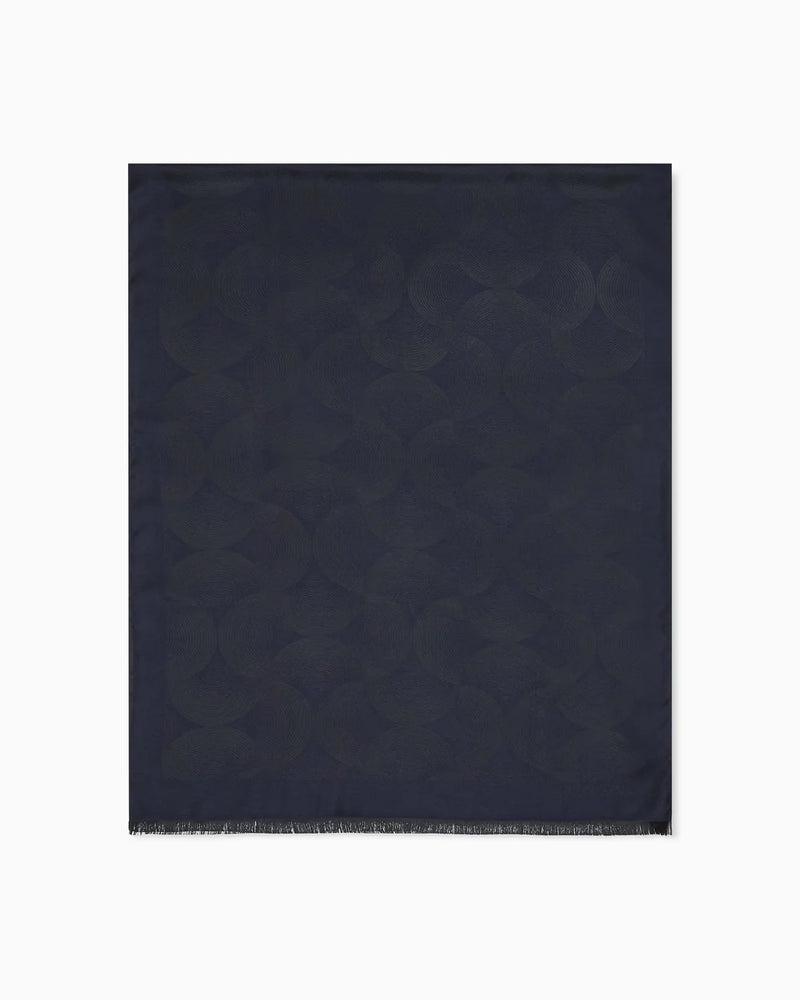 Emporio Armani Stole with all-over jacquard pattern