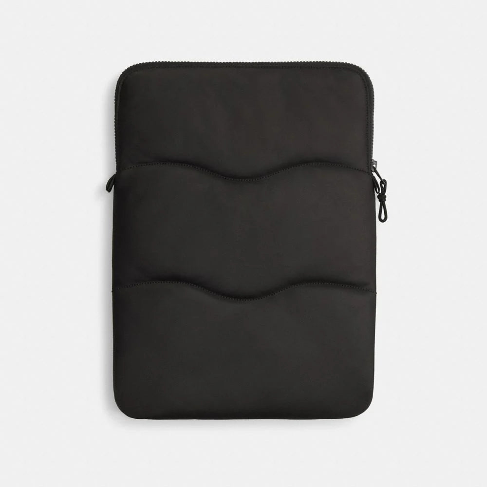 Coach Coachtopia Loop Laptop Sleeve With Wavy Quilting Black 2