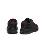 Hugo X Rb Faux Leather Trainers With Bull Graphic Logo Black Black