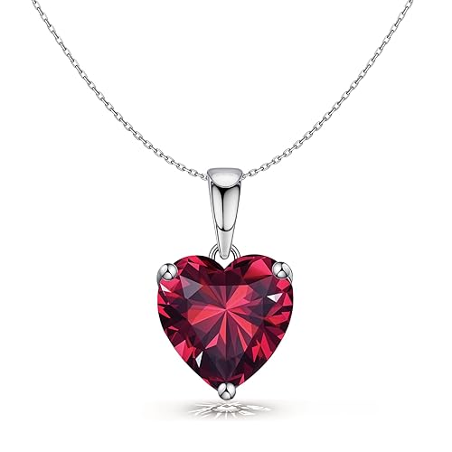 HighSpark 925 Silver Solitaire Heart Pendant