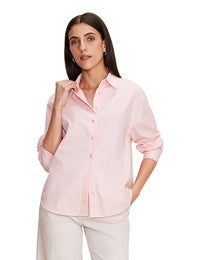 Symbol Women's Oversized Cotton Casual Shirt