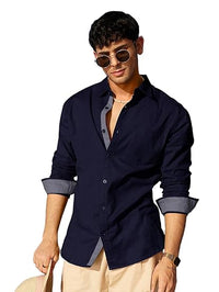 Pinkmint Men's Solid Shirt
