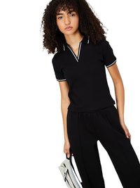 Max Women Solid Sports Polo T-Shirt