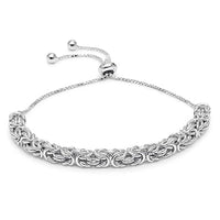 TRUESILVER ACPL 925 Sterling Silver Sliding Bolo Bracelets for Women