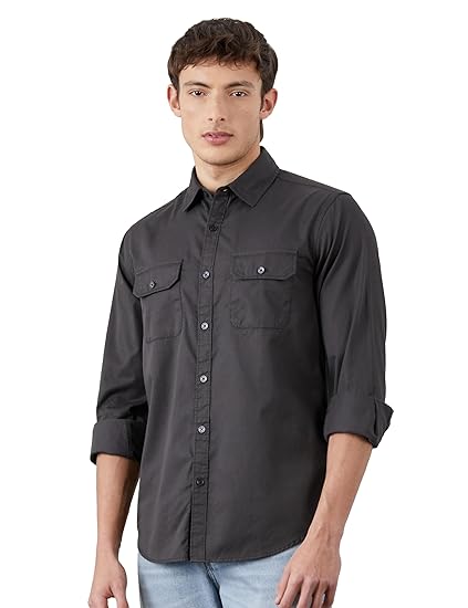 Symbol Men Cotton Casual Shirt