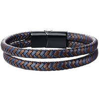 THE MEN THING Leather Bracelet for Men