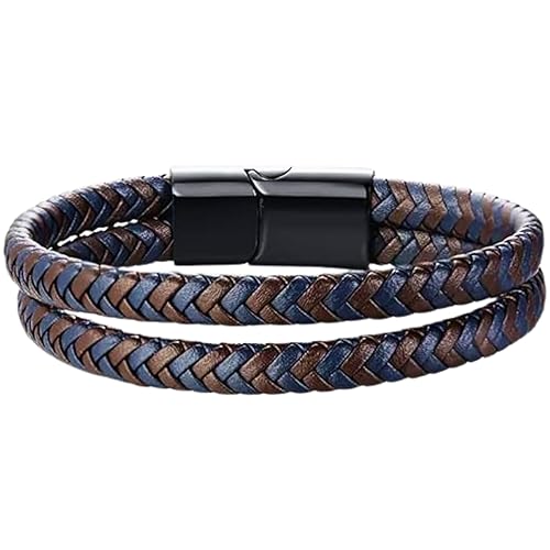 THE MEN THING Leather Bracelet for Men