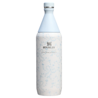 Stanley 1913 x LoveShackFancy Holiday All Day Slim Bottle | 34 OZ Coquette Bow Winter Ice Coquette Bow Winter Ice