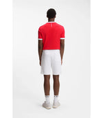 Boss Stretch Cotton T Shirt With Country Flag And Logo Canada Red