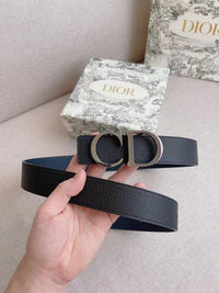 Expensive Love Reversible Belt with 'CD' Icon Buckle