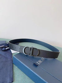 Expensive Love Reversible Belt with 'CD' Buckle