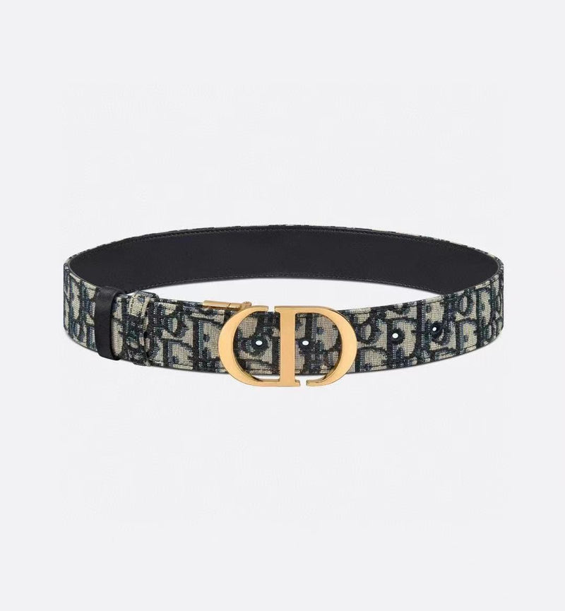 Expensive Love Oblique Belt with 'CD' Buckle