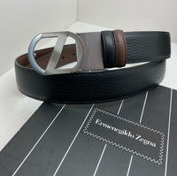 Ermenegildo Zegna Reversible Leather Belt