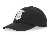 TB Monogram Motif Cotton Jersey Baseball Cap.