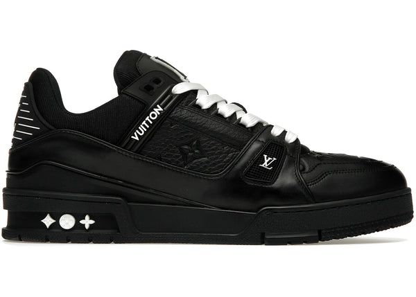 Vuitton Black Leather Low-Top Sneakers