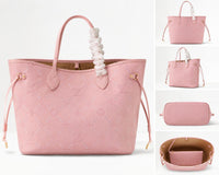 Luxury Pink Monogram Tote Bag for Women