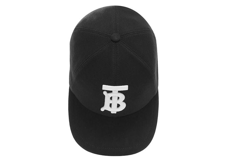 TB Monogram Motif Cotton Jersey Baseball Cap.