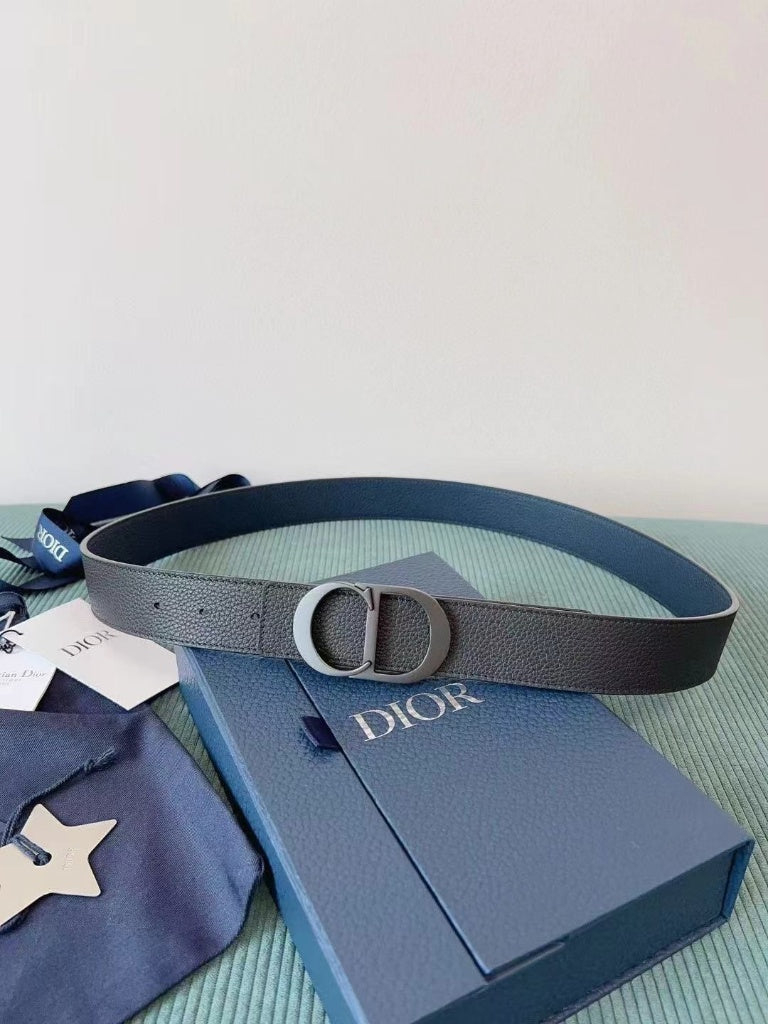 Expensive Love Reversible Belt with 'CD' Buckle