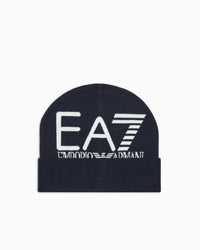 EA7 Cuffed beanie with jacquard logo Mountain Visibility