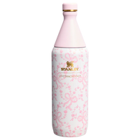 Stanley 1913 x LoveShackFancy Holiday All Day Slim Bottle | 34 OZ Coquette Bow Chantilly Coquette Bow Chantilly