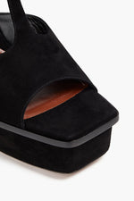 Zimmermann Suede Platform Sandals Black Women's Sale price Rs. 36,499.00 Regular price Rs. 47,499.00