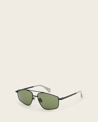 AllSaints Virgo Navigator Square Sunglasses Women's Matte Black Women's